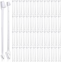 Vista 8 de Gerrii Cepillo de dientes para perros, 200 unidades, cepillo de dientes de doble cabeza, mango largo, kit de cepillado de dientes de perro, cerdas