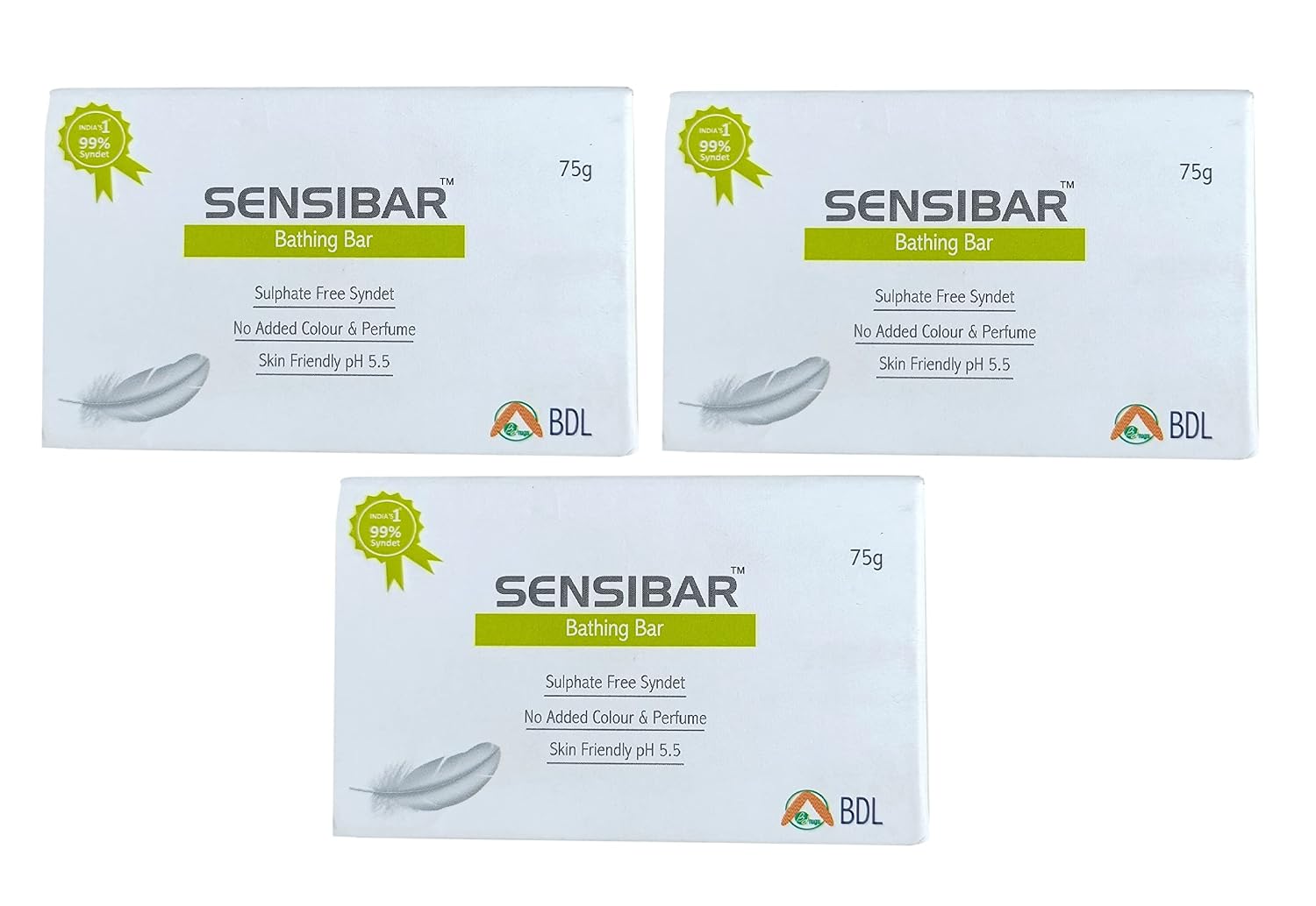 New Sensibar Classic Bathing Bar (Pack of 3 * 75gm)