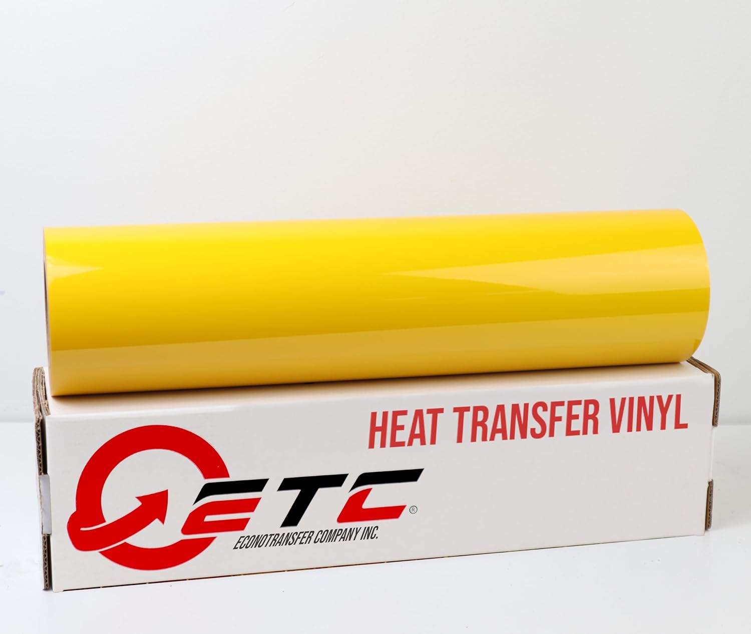 Puff Heat Transfer Vinyl- 20 inch Wide HTV Vinyl for Heat Press Iron on Vinyl for DIY T-Shirts Fabrics - EconoPuff Heat Transfer Vinyl (1 Yard, Lemon Yellow)