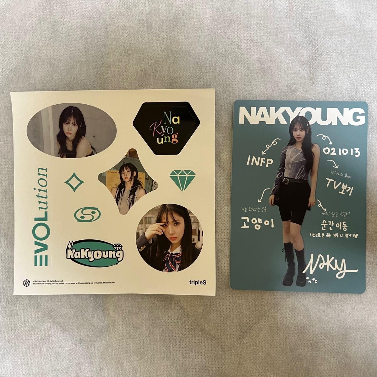 triples 日本fc特典 ナギョン tripleS トエス A LIVE 25 NaKyoung ナギョン ポストカード fc