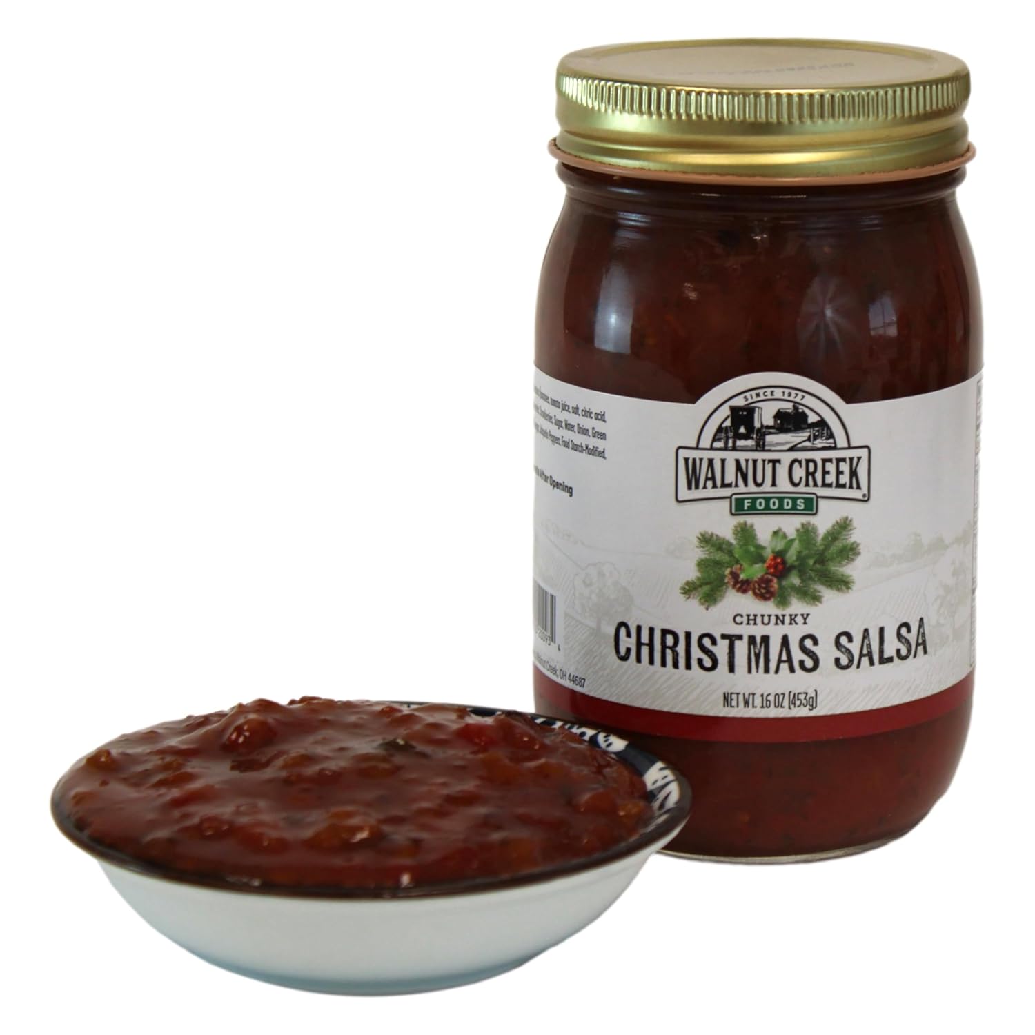 Chunky Christmas Salsa by Walnut Creek, 16 Ounce Jar