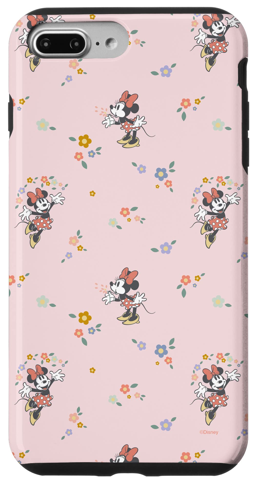 Coque Minnie Mouse iPhone 8 Plus / 7 Plus idée cadeau design fleuri - 4