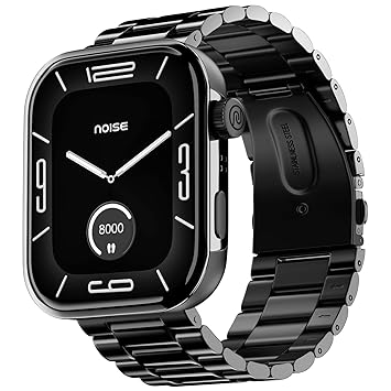 Noise Pro 5 Smart Watch with 1.85" AMOLED Display, BT Calling, New DIY Watch Faces, Ultra Personalization with smart Dock, Productivity Suite, 100 Sports Modes and More - (Elite Black)