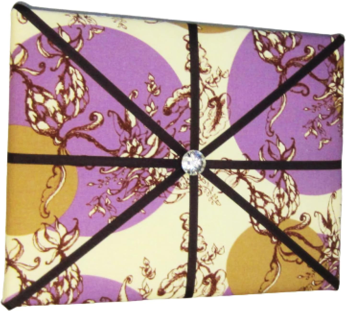 11"x14" Purple, Brown & Cream French Memory Board, Bow Board