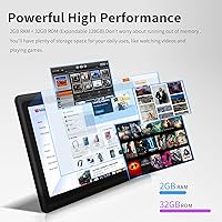 Vista 4 de PRITOM K7PRO Tablet de 7 pulgadas con funda de 32 GB - Tablet PC Android 13 con procesador de cuatro núcleos, pantalla HD IPS, cámara dual, WiFi