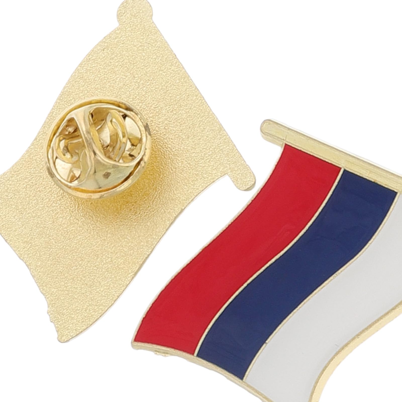 Set 3 Spille Patriottiche Bandiera Russa in Metallo Smaltato, Distintivi da Attività Scolastiche e Eventi