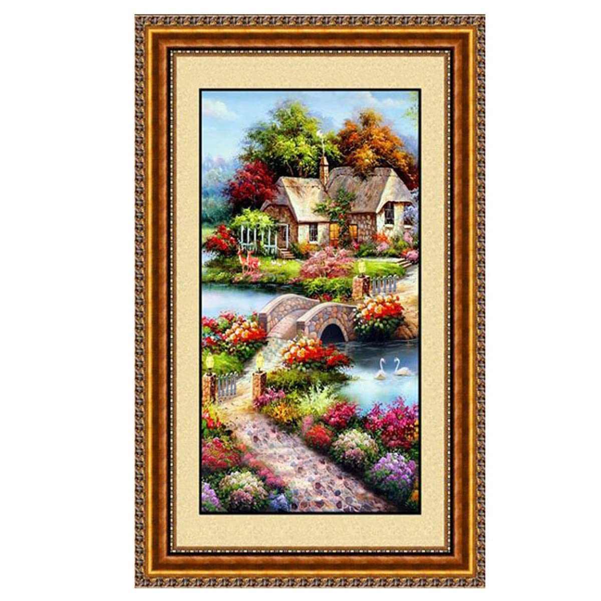 Instarry DIY 5D Diamond Painting Kit Completo Paesaggio Paint by Numbers Aesthetic Room Decor 100x50 cm