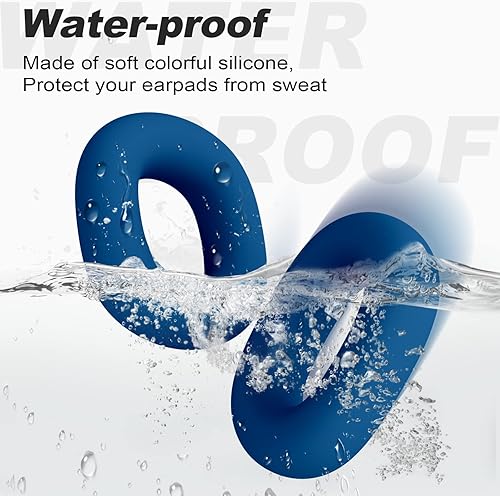 Miniatura 2 de Tandoler Protector de silicona para audífonos AirPods Max, a prueba de sudor, fácil de lavar, resistente, color azul