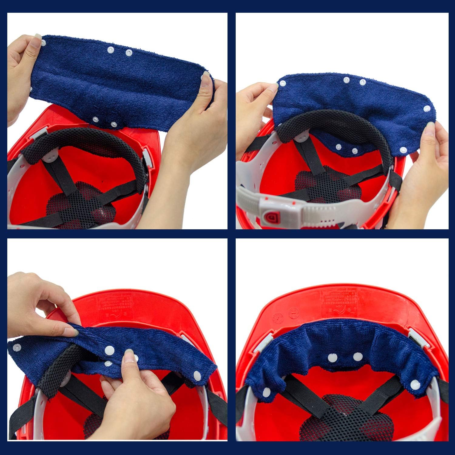 Alpurple Cotton Hard Hat Sweatband - Image 6