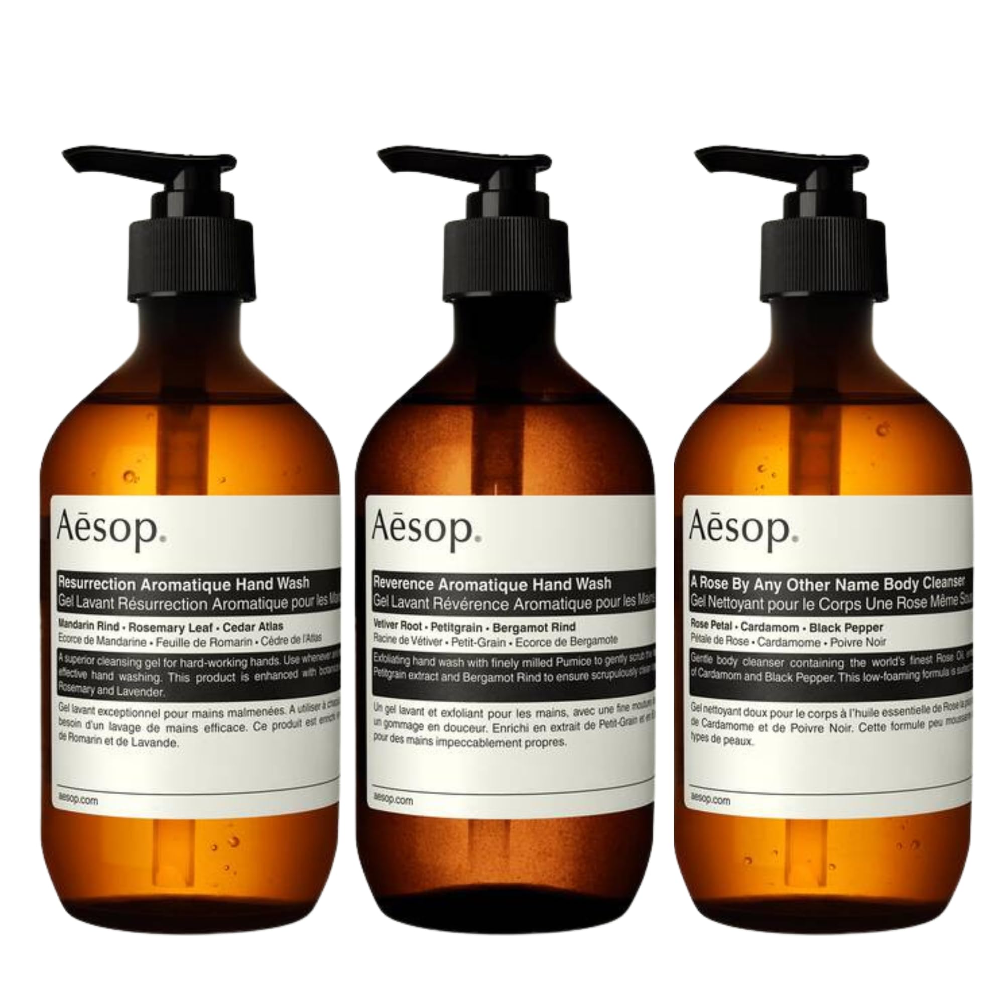 Amazon.com: Aesop Hand + Body Wash Set | Resurrection Hand Wash +