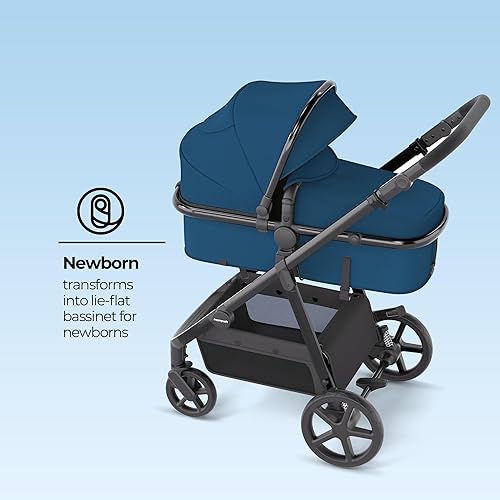 Miniatura 2 de Mompush Meteor2 - Cochecito de bebé 2 en 1 con modo moisés  Compatible con asiento de coche infantil, adaptador incluido  Cochecito de cuna estable,