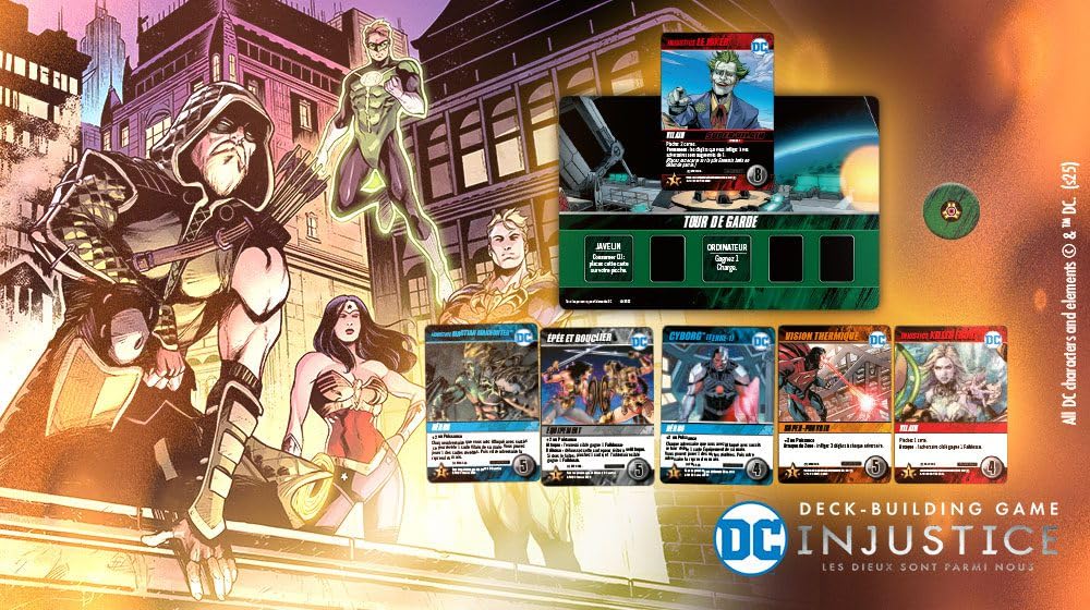 Don't Panic Games | DC Comics Deck-Building : Injustice | Jeu de société | À partir de 14 Ans | 2-4 Joueurs | 60-90 Minutes (Version Française)