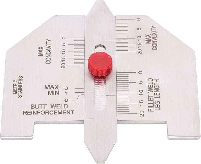Measure Fillet Machine Shop Fillet Welding Inspection Gauge Stainless Steel Metric Fillet Weld Set ...