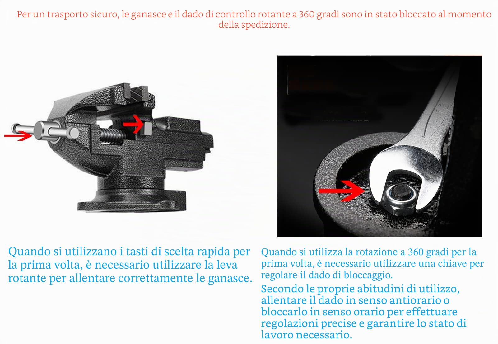 Mytec Morsa da banco o morsa da tavolo, ganasce multifunzionali, morsa combinata multifunzionale con regolazione rapida, morsa universale girevole a 360° con morsetto, 8,3 cm, nero