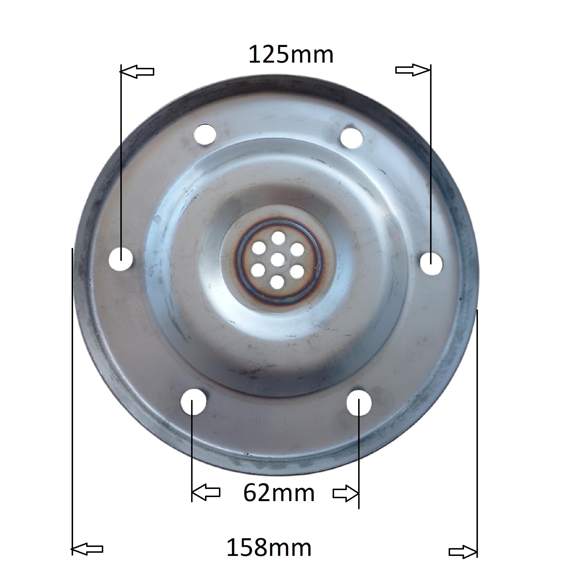 Edelstahl Flansch für Druckkessel/Membrankessel/Ausdehnungsgefäß 24, 50, 80, 100 Liter Gewinde 1"