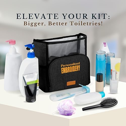 Miniatura 6 de Custom Empire Shop Persoanlzied Shower Caddy Parent, Negro personalizado