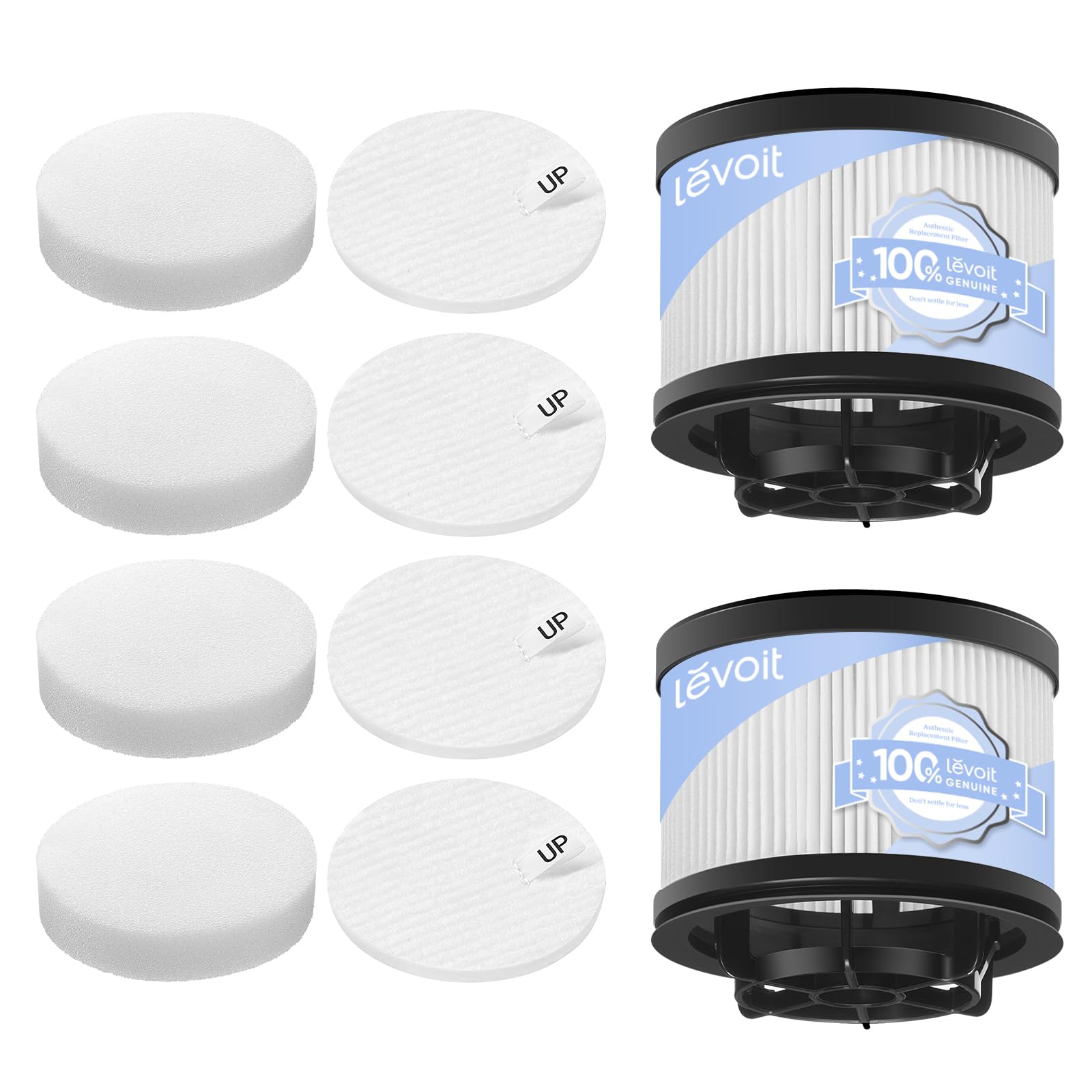 Levoit LVAC-300, VortexIQ Series &amp; LVAC-200 MAX Vacuum Replacement Filters