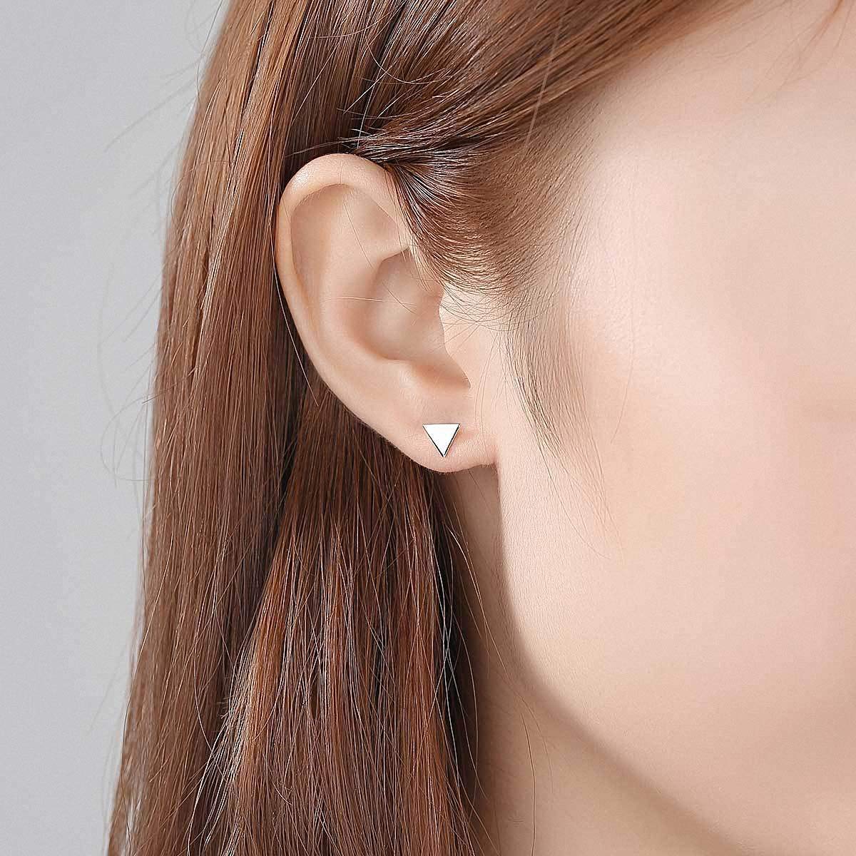 Argento tibetano coreano tridimensionale Mini piccoli orecchini d'amore per le donne studente adolescente banchetto accessori per gioielli da sposa