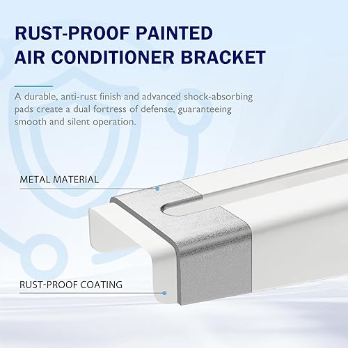 Miniatura 3 de Mini soporte de montaje en pared dividida para condensador exterior 7000-15000 BTU Universal Mini Split Sistemas de Bomba de Calor Soportes de