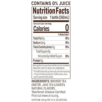 Tejava Black Iced Tea Variety Pack, 12 fl oz, Pack of 12