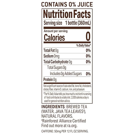 Tejava Black Iced Tea Variety Pack, 12 fl oz, Pack of 12