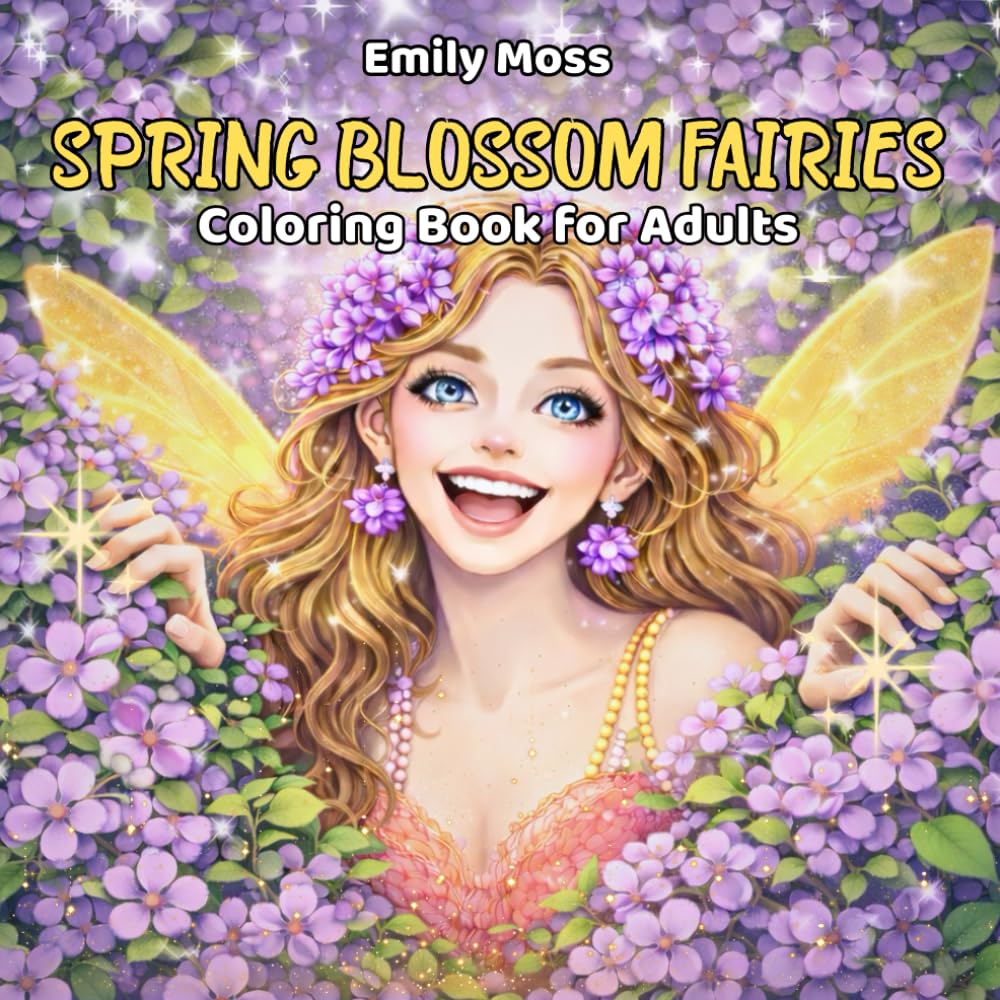 Spring Blossom Fairies: Coloring Book for Adults with Magical Flower Fairies, Relaxing Fantasy Illustrations: Intricate Floral Designs, Enchanting ... and Legends: Adult Coloring Book Series)