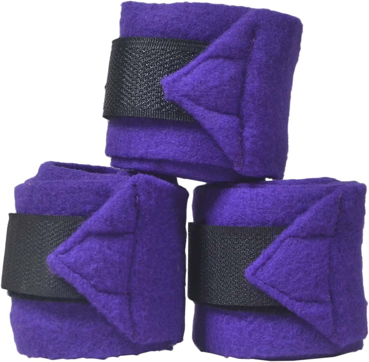 SIE Premium Dog Bandage Wrap, Soft Fleece Pet Leg Wrap with Adjustable Velcro, 42 Inch x 2 Inch Reusable Dog Support Bandage for Paw, Leg, Joint, Wound & Injury Protection (Purple)