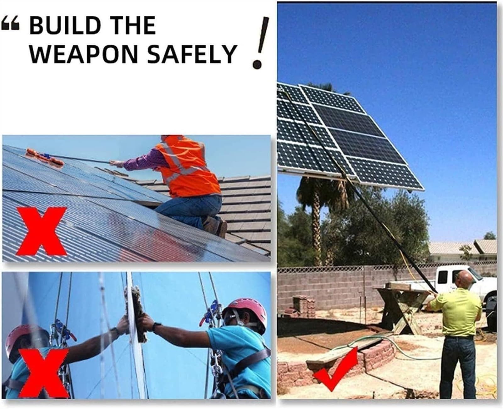 Waterfed Pole Kit di pulizia per pannelli solari: spazzola Teles da 3,6 m con testina efficiente per una manutenzione ottimale dei pannelli solari e pulizia delle finestre
