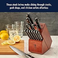 Vista 5 de HENCKELS Solution Razor-Sharp Steak Knife Set of 8, German Engineered Informed by 100+ Years of Mastery,Black