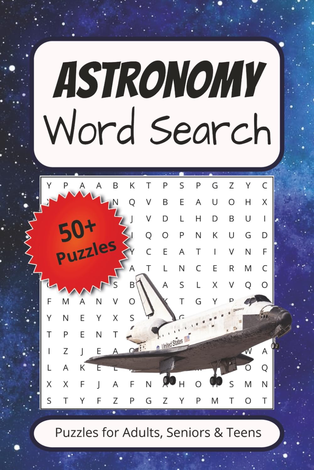 Astronomy word search puzzle book: Word Searches with Easy to Read Print about Planets, Stars, Constellations and More | 6x9 inches, 110 pages| 50+ ... Gift for Vacations, Holidays and Free Times