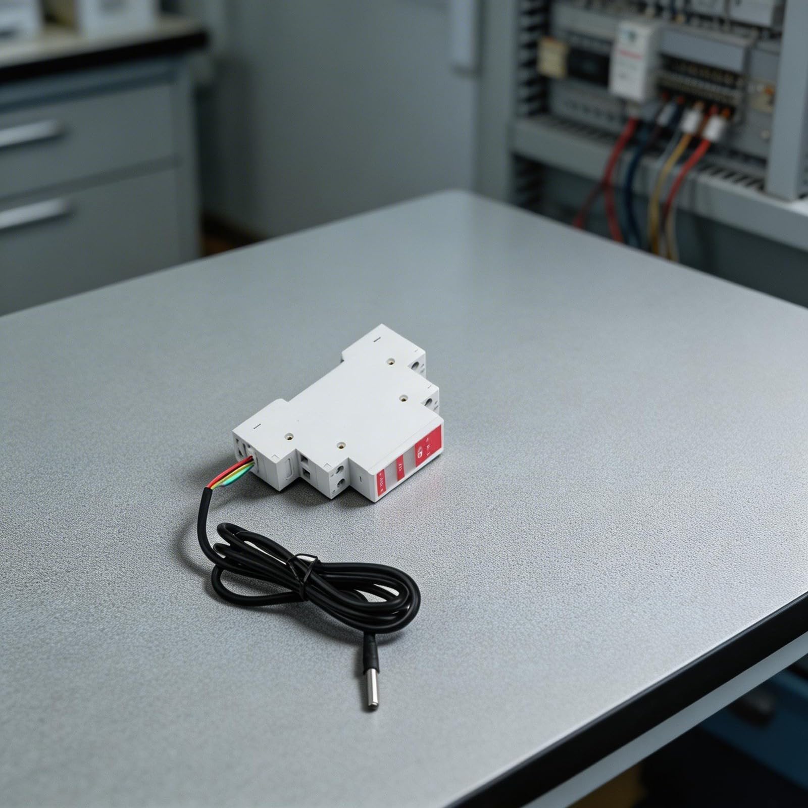 Für Smart Wifi Thermostat mit Sonde, Digitaler Temperaturregler DIN-Schiene für Gewächshaus, programmierbarer Feuchtigkeitssensor, App-Steuerung