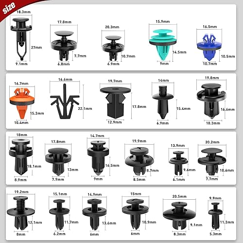 Vista 33 de Nilight - Juego de herramientas para remover molduras, 102 piezas, clips de retención para parachoques, paneles de auto, remover terminales, remover