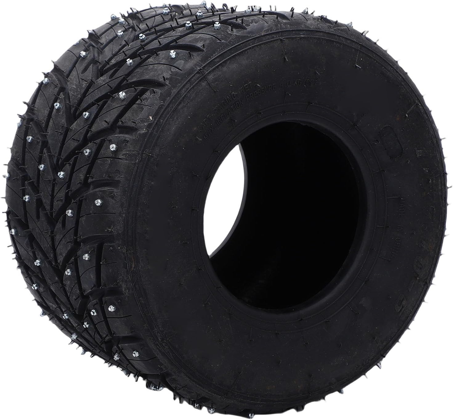 Luocute 11x7.10-5 Tire, Anti Slip Rubber Go Kart Vacuum Tubeless Snow Tire with Anti Skid Nails for Drift Trikes and Go Karts