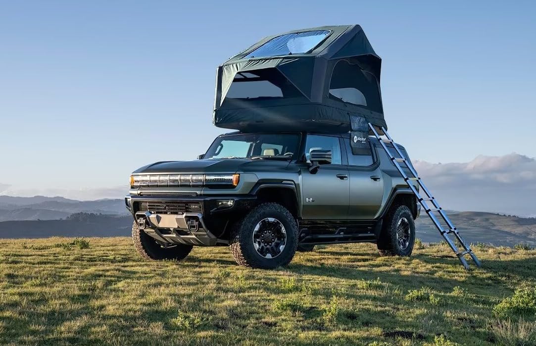 Dachzelt Air Hochzell, Aufblasbares Autodachzelt für 2-3 Personen, Camping & Festival, nur 36kg, 200x150cm