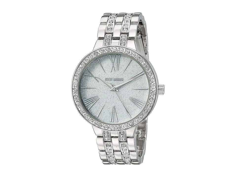 

Steve Madden Ladies Roman Numeral Alloy Band Watch SMW183 (Silver) Watches
