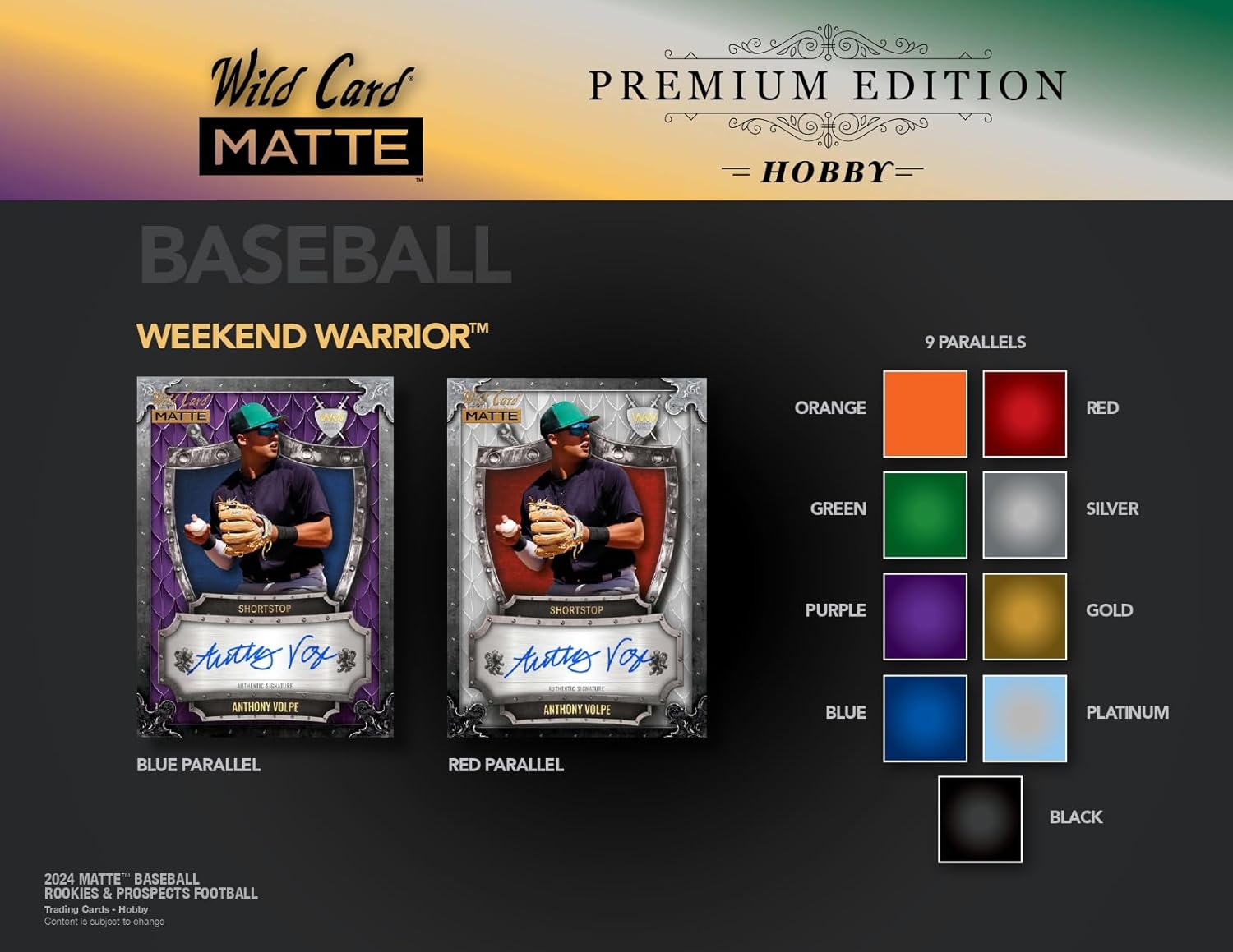 2024 Wild Card Matte Rookies & Prospects Baseball 5 Autograph Encased Trading Cards Per Hobby Box