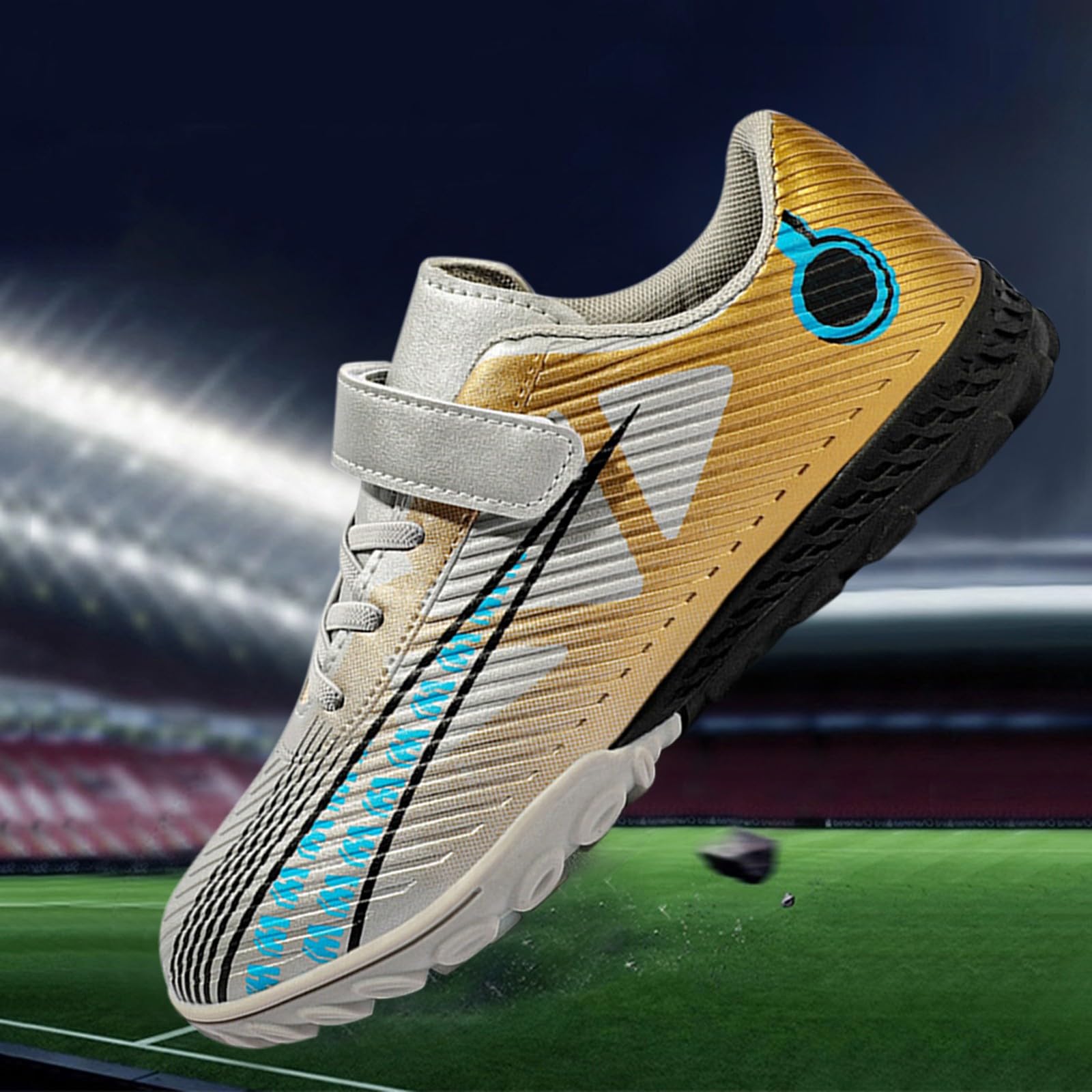 Generisch Zapatos de fútbol para niños, cómodos, resistentes al desgaste, zapatos de fútbol, atletismo, antideslizantes, para correr, cómodos, ligeros, zapatos de baloncesto, zapatos de correr al aire