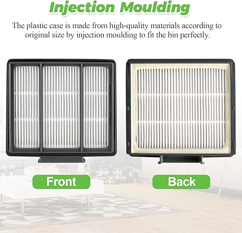 Miniatura 5 de Techecook - Paquete de 6 filtros RVFFK950 para filtro de vacío Shark Robot de repuesto - Compatible con Shark ION Robot R85 RV850, RV700_N, RV720_N,