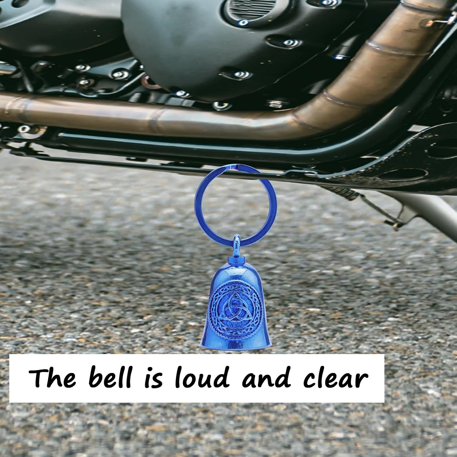Motorcycle Celtic Bell - Motorcycle Key Chain The Evil Road Spirits of The Road Will be trapped in The Bell