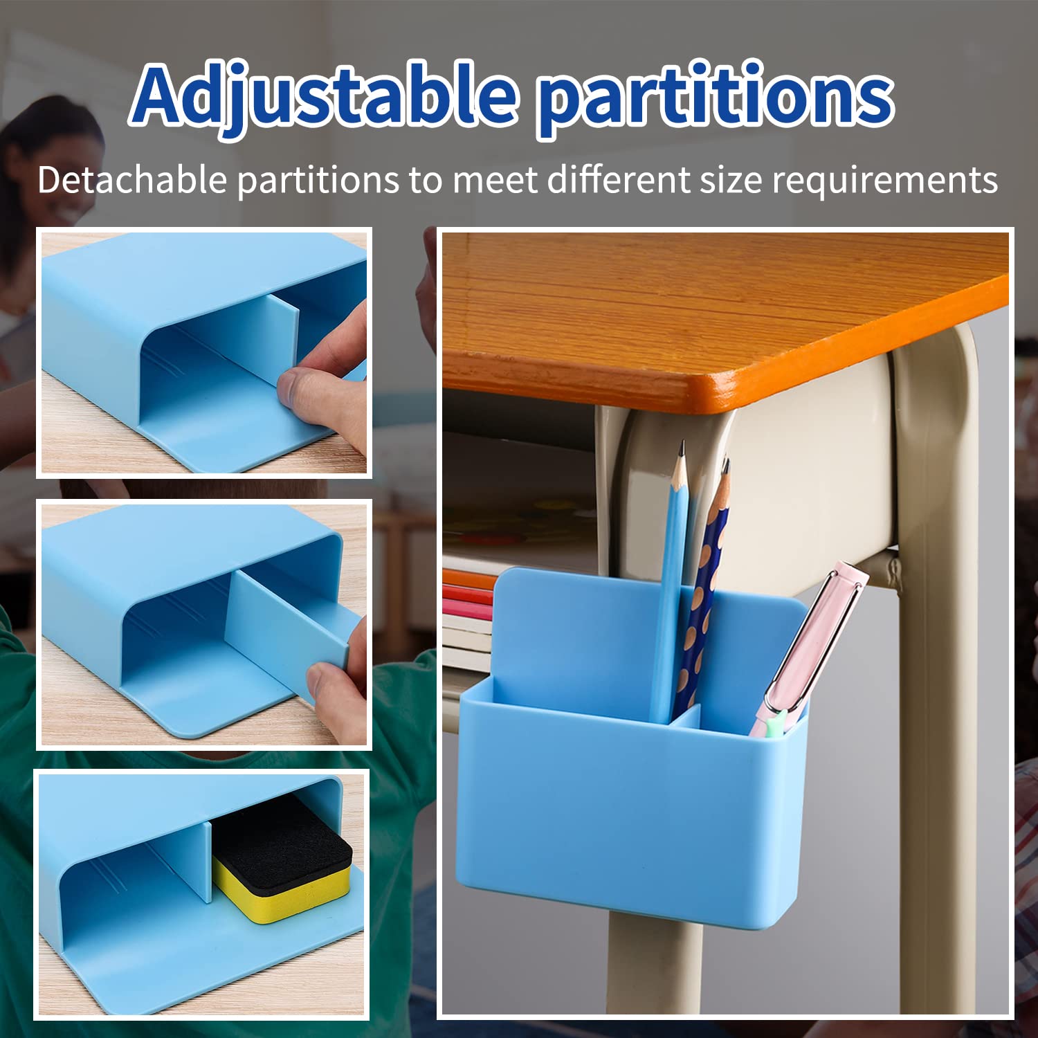 REEKNOKOL Magnetic Marker Holder, Whiteboard Magnetic Pen Holder Dry Erase Marker Holder for Whiteboard Fridge, Refrigerator - Image 3