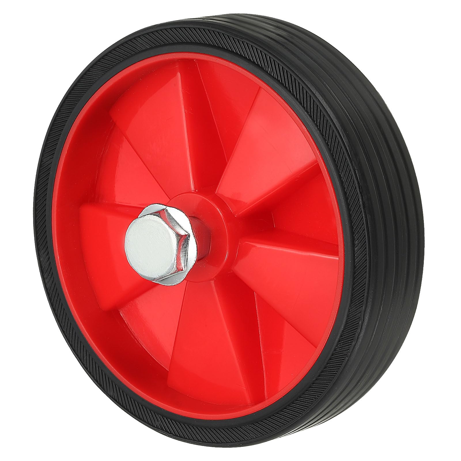 Roues de compresseur d'air 5" PATIKIL avec vis et écrou de rechange universelle rouge - 6