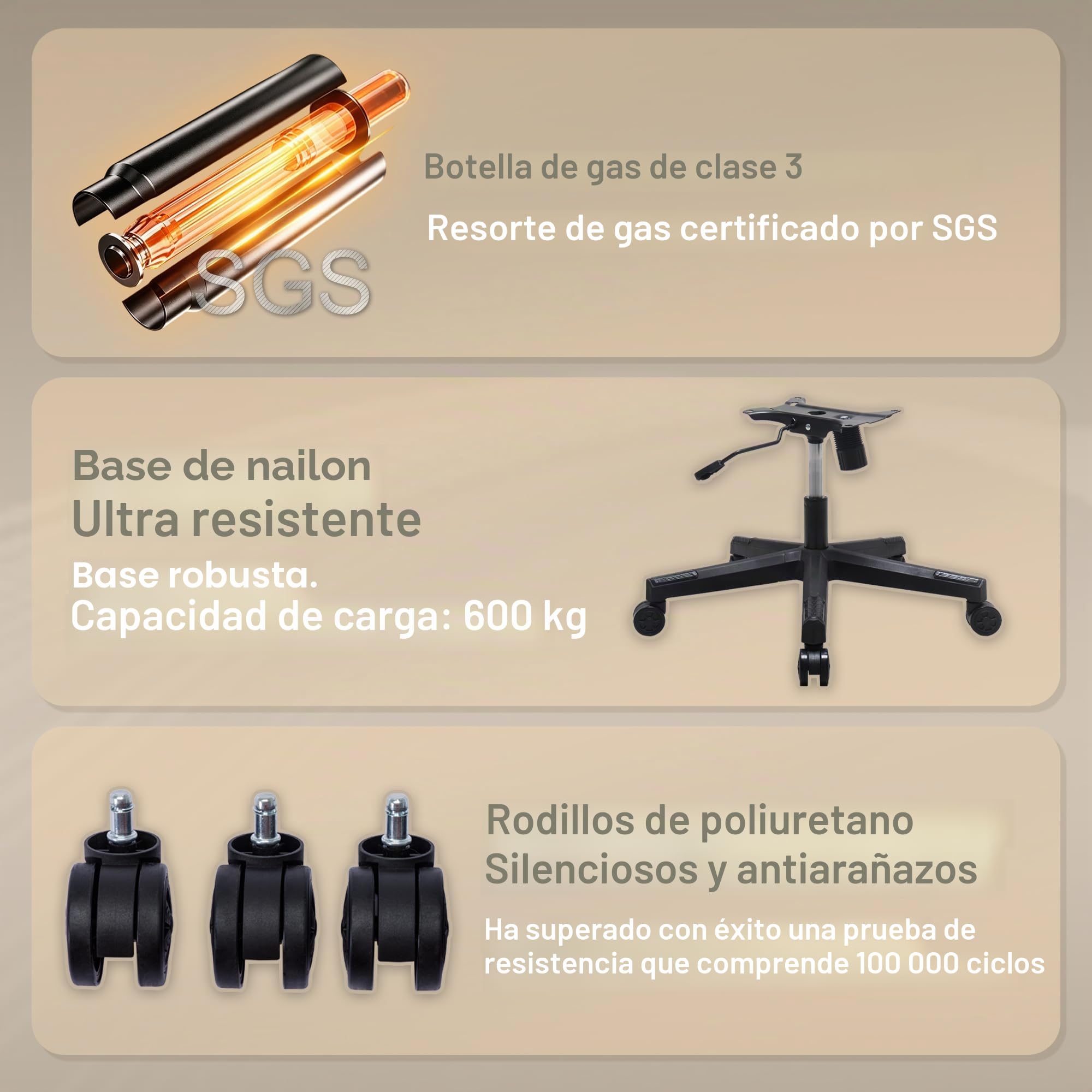 Symino Silla Gaming Ergonómica con Reposapiés, 150° Reclinable: Soporte Lumbar y Reposacabezas Regulable, Ajustable en Altura, Soporta hasta 200kg (Black)