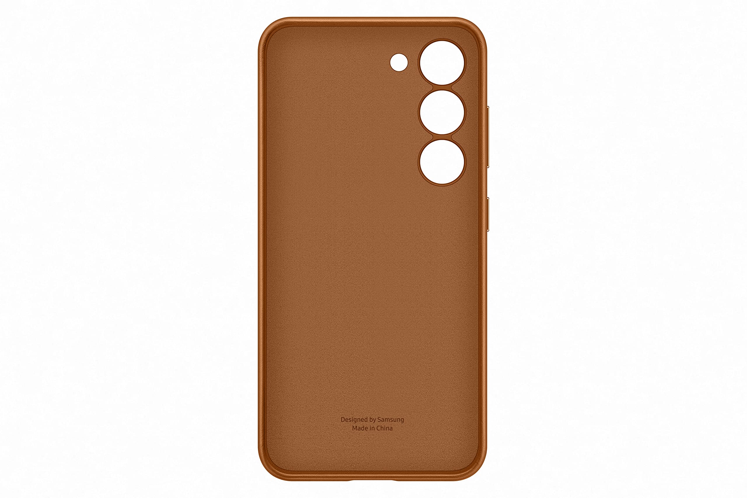 Samsung Leather Smartphone Case EF-VS911 für Galaxy S23, Handy-Hülle, Echtleder, Schlankes Design, Camel