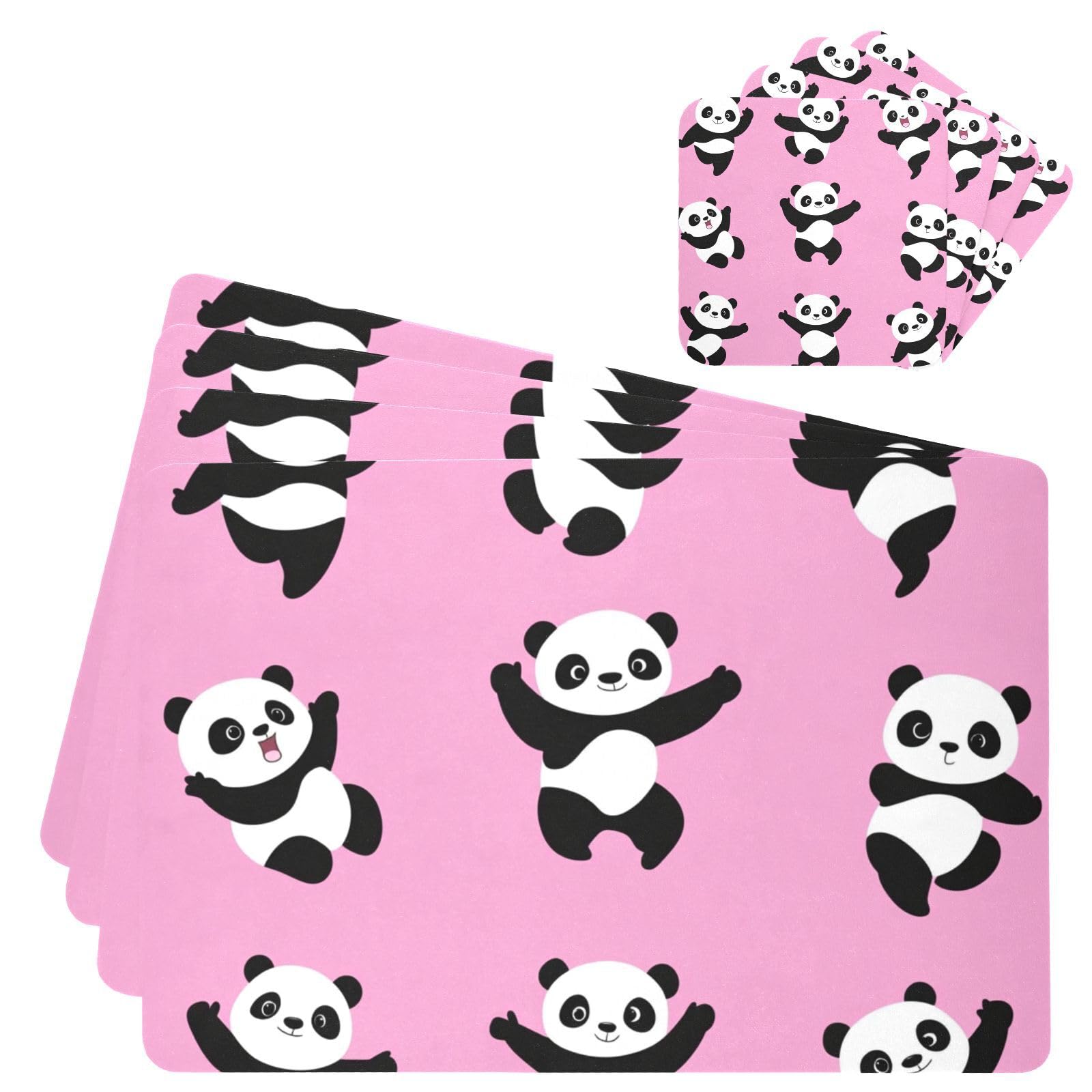 Panda mignon dessin animé objet déco doudou peluche kawai