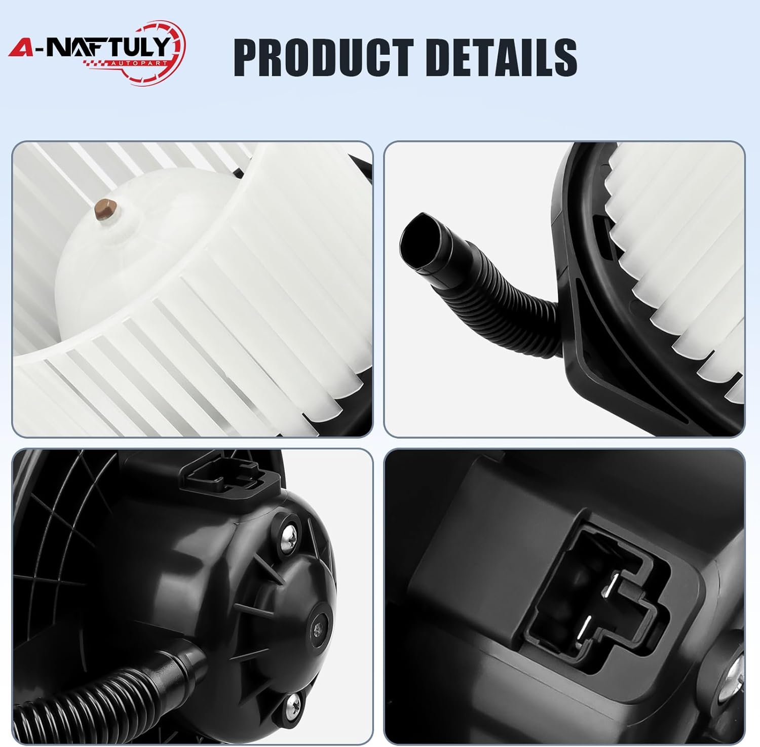 HVAC Heater Blower Motor Fan Replacement for Mitsubishi Lancer Outlander Sport 2008 2009 2010 2011 2012 2013 2014 2015 2016 2017- AC Blower Motor, Replaces 700239, 615-50180