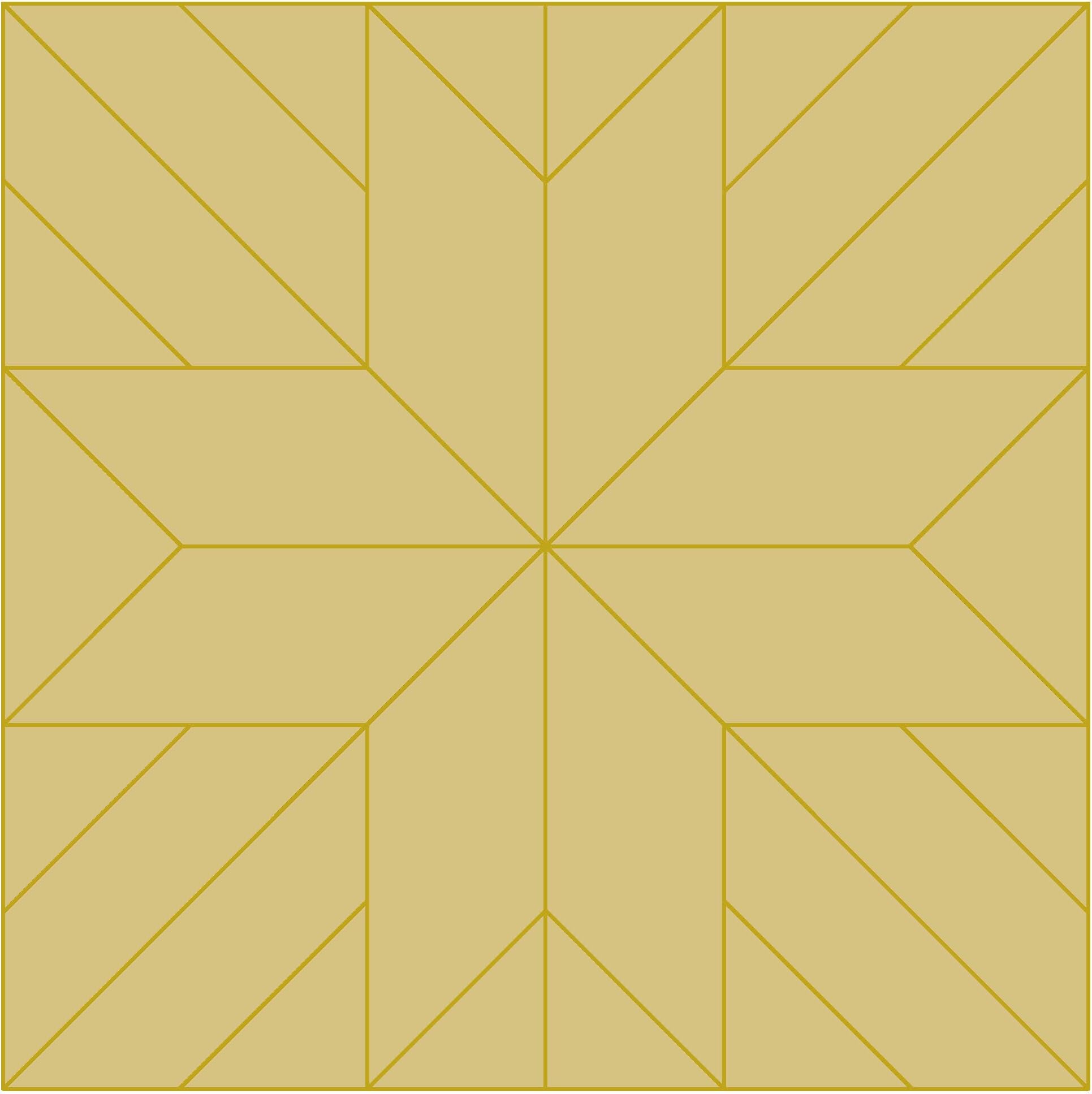 Barn Quilt Square Design by Lines Cutout Unfinished Wood Country Decor Coloring BookDoor Hanger Everyday MDF Shape Canvas Style 1 (12")