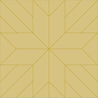 Barn Quilt Square Design by Lines Cutout Unfinished Wood Country Decor Coloring BookDoor Hanger Everyday MDF Shape Canvas Style 1 (12")