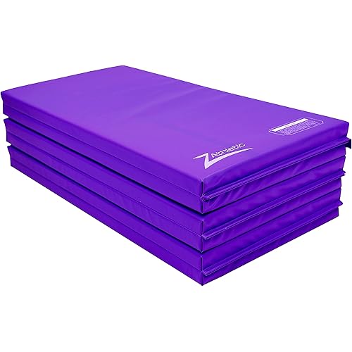 Z-Athletic Folding Panel Mats for Gymnastics, Martial Arts, Tumbling