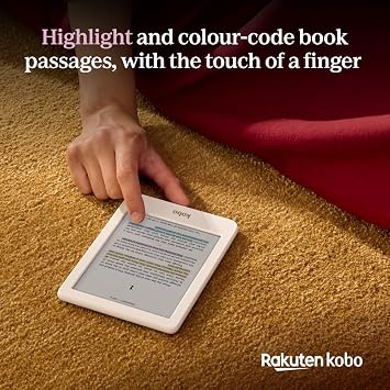Kobo Clara Colour | Colour eReader | 6 Glare-Free Colour E Ink KaleidoTM 3 Display | Dark Mode Option | Waterproof | Audiobooks | 16GB of Storage | White