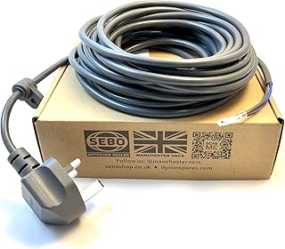 Manchester Vacs Replacement for Dyson Flex Cord Lead for DC18 DC25 DC27 DC33 DC40 DC41 DC55 DC75 UP22 UP24 - Cable Wire - 10.9m